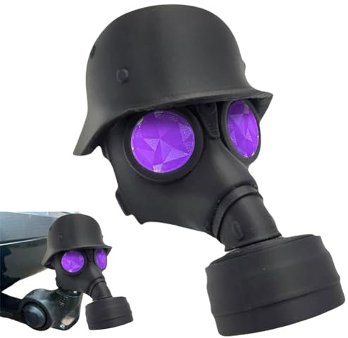 JUCHRZEY Abdeckkappe for Anhängerkupplung, Fun Gasmaske Helm Kappe AnhäNgerkupplung Lustig, Anhängerkupplungs Schild for Anhängerkupplungen Auto Trimmen, Anhängerkupplungs Abdeckung