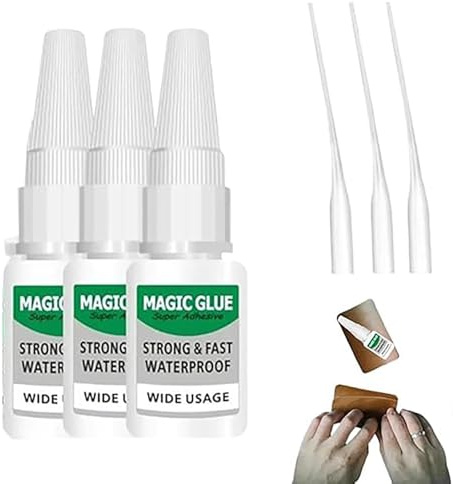 Magic Glue, 2025 New Welding High-Strength Oily Glue, Universal Repair Glues, Super Adhesive Strong & Fast Waterproof Wide Usage, All Purpose Super Glues for Metal, Plastic, Wood, Ceramics (3 Pcs)