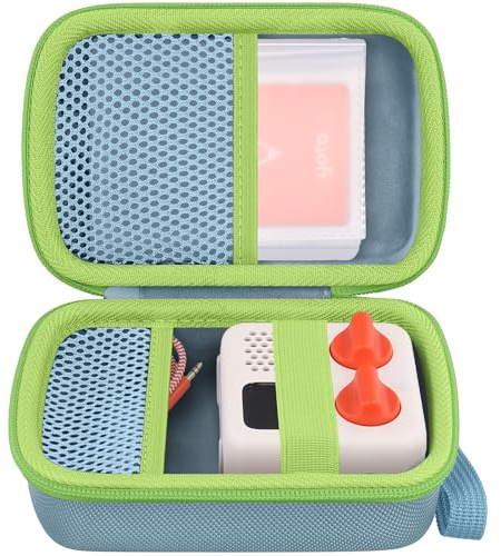 co2CREA Hard Storage Case for Yoto Mini Kids Bluetooth Audio Player | Portable Carrying Bag Only, Comes with Transparent Card Holder, Holds Up to 36 Yoto Cards