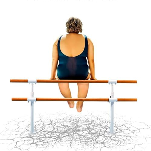 Verstellbare, tragbare Ballettstange mit Handlauf für Zuhause und Studio – 1,5 m Höhe für Dehnübungen, Pilates, Gleichgewichtstraining für Kinder und Erwachsene – Langlebig und einfach zu bediene