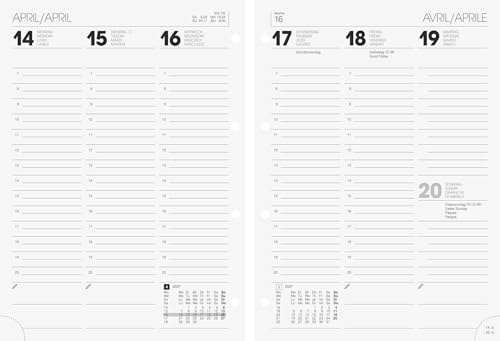 BRUNNEN Kalender BRUNNEN Wochen-Ersatzkalendarium Mod. 796 2027 | 148×208 mm