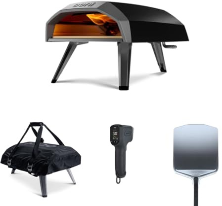 Ooni Koda 12 Forno a Pizza da Esterno a Gas – Set Completo con Pala per Pizza 30cm (12), Custodia Protettiva e Termometro Laser – Forno Pizza Portatile per Giardino e Terrazzo