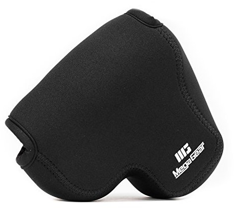 MegaGear MG1165 Custodia in Neoprene compatibilie con Panasonic Lumix DC-FZ82, DC-FZ70, FZ72 - Nero