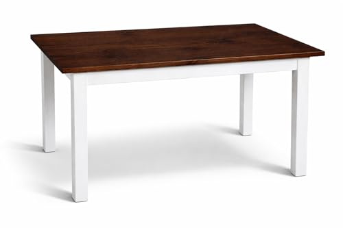 Magnetic Mobel Esstisch Küchentisch Tisch Kiefer massiv Restaurant eckige Tischplatte (60x100, Nussbaum)