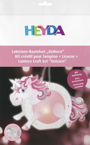 Heyda Laternenbastelset Einhorn