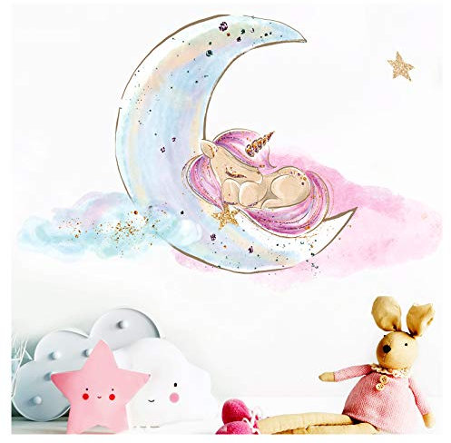 Little Deco Einhorn auf Mond DL207-28