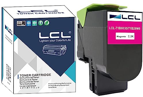 LCL Kompatibel Tonerkartusche 71B0030 71B20M0 CS317dn CX317dn CS417dn CX417de CS517de CX517de (1 Magenta) Ersatz für Lexmark CS317 CS317dn CX317 CX317dn CS417 CS417dn CX417 CX417de CS517 CS517de CX517