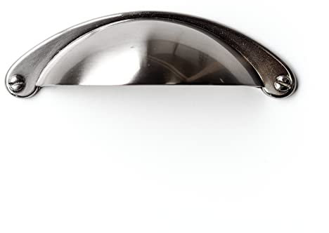 64mm Brushed Nickel Shaker Cup Handle for Kitchen Cabinets | Cupboards | Bedroom | Bathroom | Drawers and FurnitureF