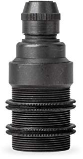 Vintage Gewindemantel (+2 Gewinderinge) Lampenfassung aus Messing - Made in Europe - E14, Bronze Antik Finish