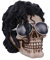 Nemesis Now Bad Michael Jackson King of Pop inspirierter Totenkopf-Ornament, schwarz, 16,5 cm