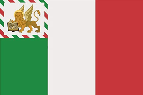 U24 Aufkleber Republik Venedig Flagge Fahne 8 x 5 cm Autoaufkleber Sticker