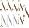 Dadabig 9 Stück Metall Lesezeichen mit Anhänger, Elegante Vintage Feder Lesezeichen Stilvolle Lesezeichen Geschenk für Erwachsene Kinder Leser
