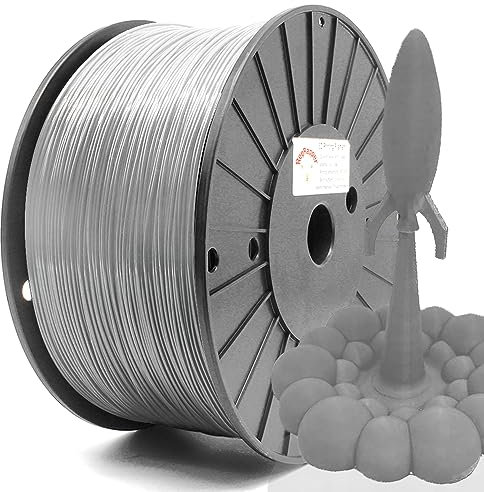 RepRapper PLA Plus Filament 1,75 mm, PLA Pro 3D Drucker-Filament, 6,6 LBS (3 kg) PLA+ Spule, Maßgenauigkeit +/- 0,03 mm für FDM-Drucker, Grau