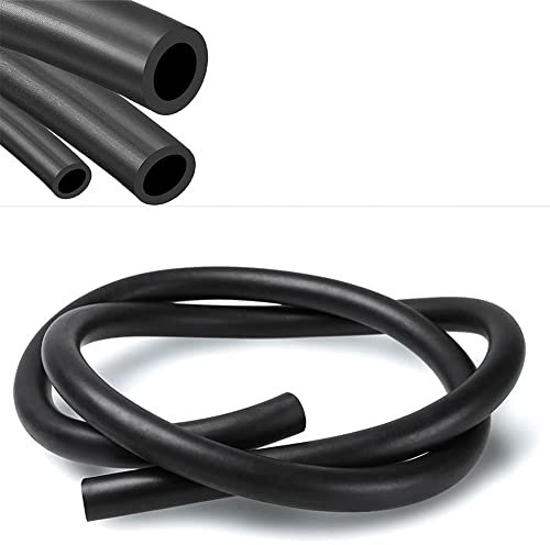 Tubo de combustible universal reforzado de goma para motor de manguera de combustible sin plomo (7,0 mm x 12,0 mm, 1 metro)