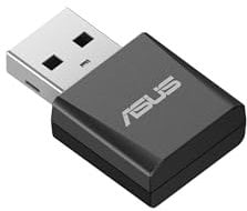 ASUS USB-BE92 Nano - Adaptador USB Nano WiFi 7 BE6500 tribanda, Banda de 6 GHz, Compatible con 4096-QAM, Plug and Play, Compatible con Windows 10 y 11