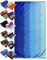 LEBENGOOD, Toalla de Playa, Grande, Piscina, Baño, Ducha, 100% Algodón Egipcio, Terciopelo, Rizo, Absorbente, Suave, Secado, Hombre, Mujer, Niños y Niñas (Upsun Azul, 90x165)