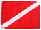 Bandera de Buceo, Poliéster Diver Down Boat Flag Dive Flag Buceo Pesca Submarina Freediving Diver Down Boat 50x35cm Rectangular Rojo + Blanco