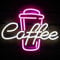 Ineonlife Café Néons Enseignes au néon de mot de LED pour le mur Café Tasse Néon Bar Signe Rose Blanc LED Mur Art pour Café Décor Bière Bar Club Restaurant Chambre Fête D'anniversaire