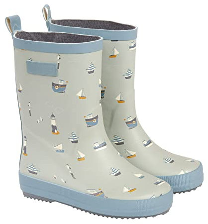Little Dutch 120228 Gummistiefel/Regenstiefel Sailors Bay blau (Gr. 26/27)