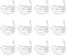 BestAlice Halloween Totenkopf Servietten Ringe 12er Set, Halloween Dekorationen Serviettenring Kreative Horror Skelett Hand Exquisite Gruselige Legierung Serviettenhalter (Silber)