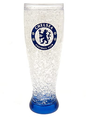 Chelsea FC Slim Freezer Tankard (One Size) (Clear/Royal Blue)