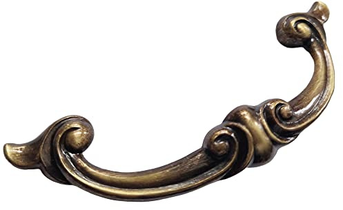 Universal Hardware Messing Schubladengriff Massiv Vintage Schrank Möbelgriffe Altmessing 457B-96