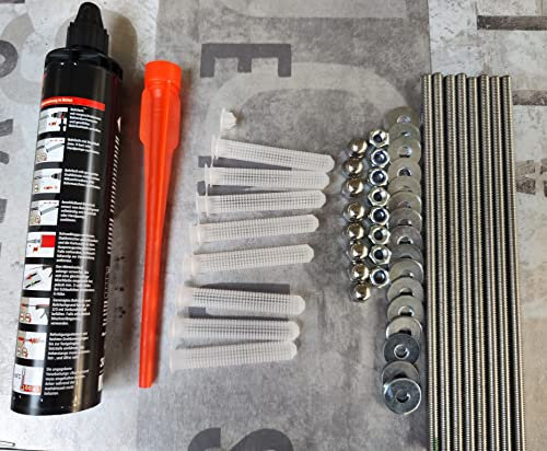BuyLando.Shop-Montage Set für Vordächer-Montagematerial 2-Halter (2Er Halter)