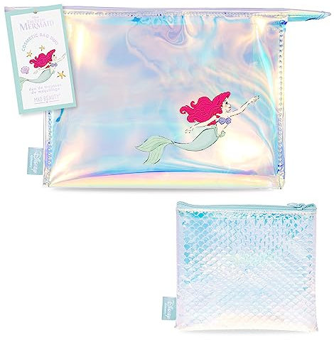 MAD BEAUTY Trousse de maquillage Disney La Petite Sirène Ariel - Trousse de maquillage - Trousse de toilette - Trousse de voyage - Joli cadeau, Multicolore, Trousse de toilette