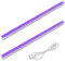 Barrina LED 2ft/60cm UV Light with Power Cords, Linkable T5 Blacklight Bar for Fluorescent Poster Glow Party Body Paint, Halloween Christmas Decorations, UV Lights for Parties, Cabinet, 2 Packs