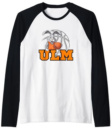 Ulm Basketball Fan Support Schwaben Stadion orange weiss Raglan