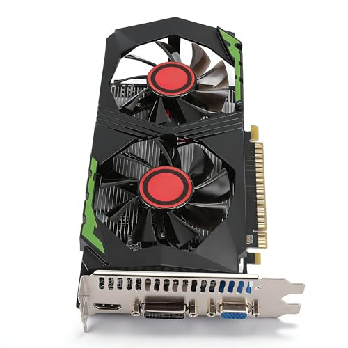 Tarjeta gráfica GDDR5 de 4 GB, GPU de 128 bits con rendimiento estable, DVI