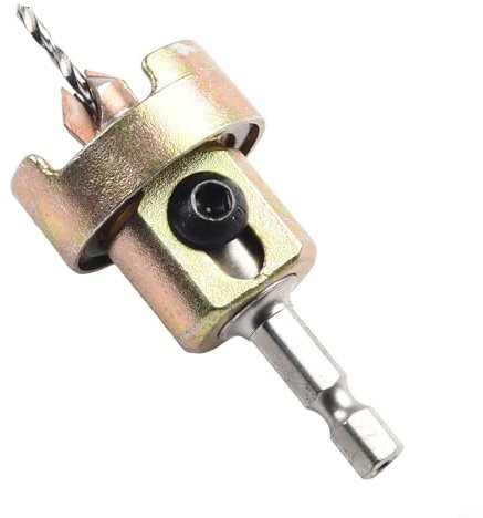 Taladro avellanador de cuello de parada ajustable, mandriles de cambio rápido, cabezal cortador de aleación YG6