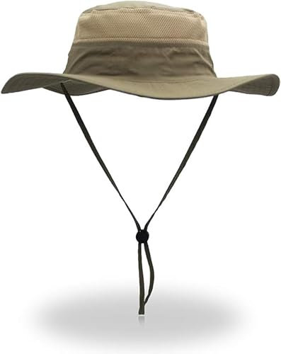 EONPOW Sonnenhut Herren Damen Gartenhut UV-Schutz Sonnenschutz Hut Sommerhut mit Breiter Krempe Outdoor Anglerhut Wanderhut