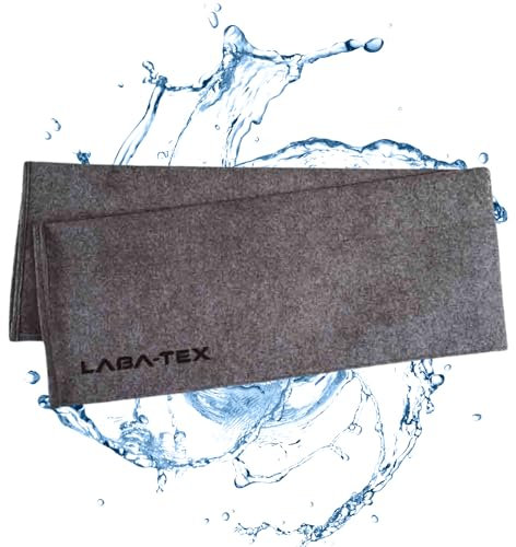 LABA-TEX Hochwasserschutz Wassersperre – Einweg Wasseraktivierte Flut-Barriere für Türen, Keller & Fenster (Grau, 15 Liter - 2 Stück)