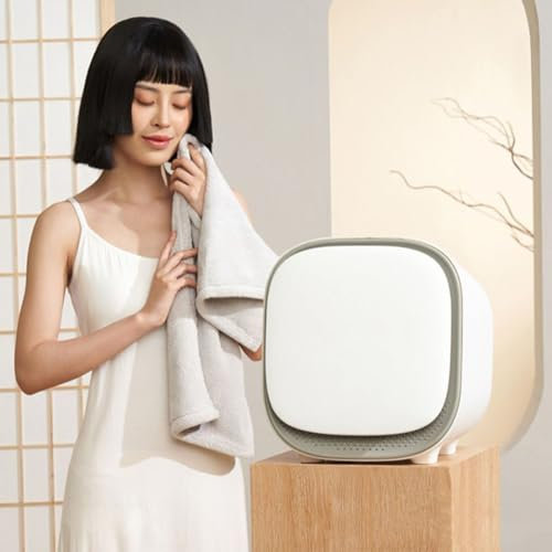 Small Mini Tumble Dryer, Portable Spin Clothes Dryer, 60℃ Constant Temperature, 360° Three-Dimensional Warm Air Circulation, for Travel, Apartments, Student Dorm, Hotel