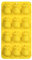 BYUTFA Silikon-Eiswürfelform, Erdbeer-/Ananas-förmige Eisform, leicht zu lösendes Silikonmaterial für Cocktails, Saftgetränke