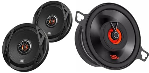 JBL Club 6520 2-Way Car Speaker Set by Harman Kardon - 150 Watt Car Audio System 16.5 cm / 6-1/2 inch Car Speakers & Club 322F 2-Way Car Speakers Set 75 Watt Pro Sound Car Audio Boxes 3.5 inch