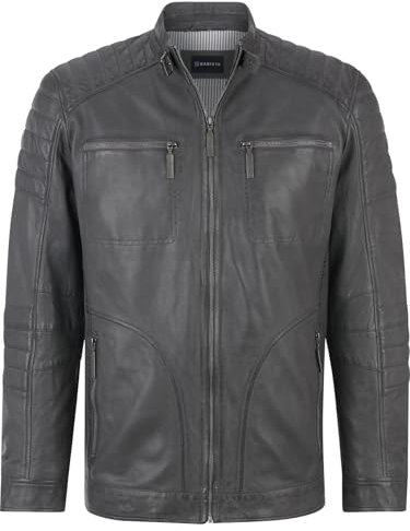BABISTA Herren Lederjacke Zanzino grau, 56