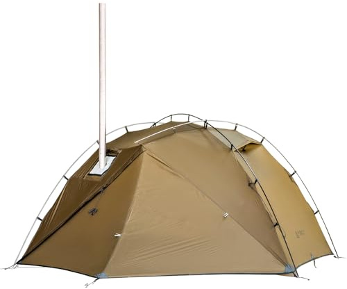 POMOLY Camping Hot Tent Wood Stove Tents, Dune Solo Portable Tents with Inner Tent for 1 Person Hiking, Hunting, Backpacking