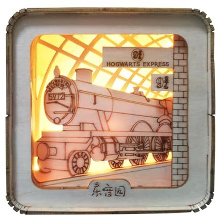 Puzzle, Puzzles de Madera - Puzzle Pequeña luz nocturna, Luz nocturna para el juego de construcción de modelos lindos, Lámpara de escritorio de dormitorio para ventana de escritorio de mesa de