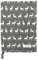 Krasilnikoff - KW14534 - Geschirrtuch, Deers Line Up, Rehe, grün, Baumwolle, Bedruckt, 50cm x 70cm