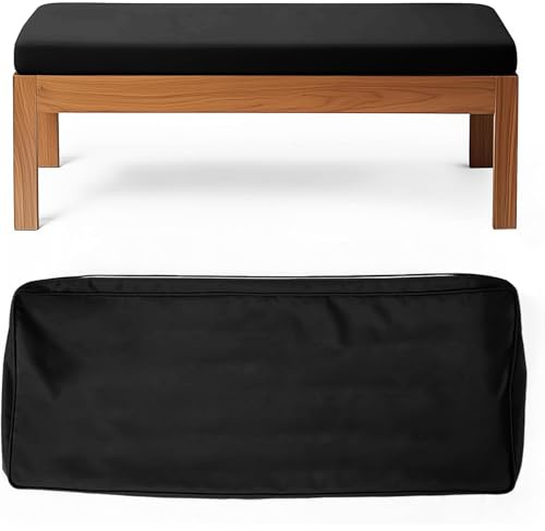 WLXFF 10cm Dicke bankauflage Sitzkissen Bank Bezug, Ersatzbezug für sitzauflage Bank gartenbank, Wasserdicht Bezug für sitzbank Auflage, Gartenbank Auflage Outdoor Bezug,No12,120X30X10CM