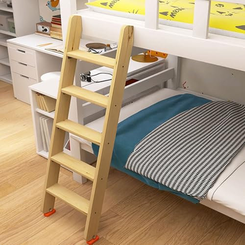 QHLTY Escalera de Madera en Ángulo, Escalera de Loft para Caravana Ganchos Flexibles Y Ajustables for Residencial Dormitorio Litera(7step)