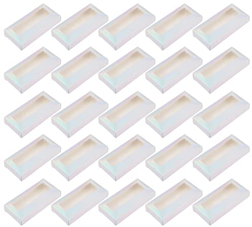 CALLARON 25pezzi Scatola Portaciglia in Glitterata Scatole Portaciglia Per Custodia Per Ciglia Finte Resistente e Riutilizzabile Protezione Da Urti e Graffi Design e Adatto Donne e Ragazze
