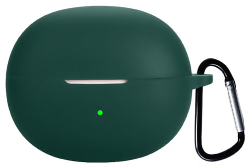 smaate Silicon Case Cover Compatible with King Lucky Clip on Earbuds Open Ear Headphones i121 True Wireless Earbuds Green