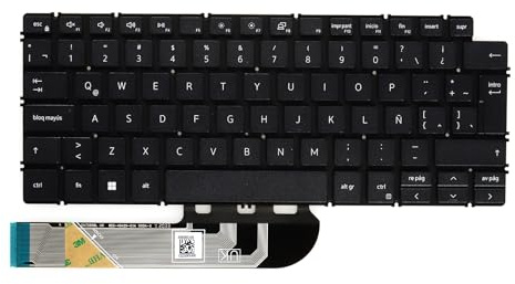 Latin Spanish Keyboard,Non-Backlit Keyboard Compatible with Dell inspiron 7490 5390 5391 5490 5491 7391，0C6G80
