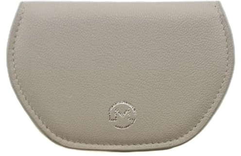 Mala Leather Super Slim Magnetic Unisex Glasses Sleeve Case Genuine Leather Slimline Spectacle Holder with Magnetic Closure – Fits Most Glasses (Stone)