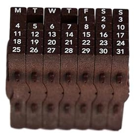 Profi Tischkalender Rollenstempel mit klaren Zahlenaufdrucken für Vertragsdateien Nachhaltig Büros Zubehör Kalender Stempel