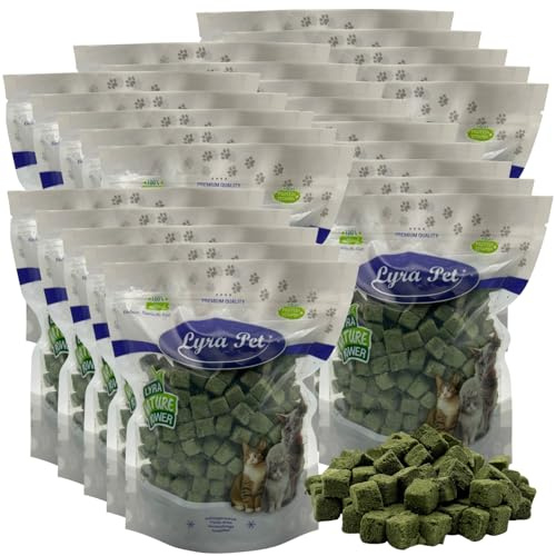 Lyra Pet® 5 kg (25x200g) Katzengraswürfel gefriergetrocknet Katzensnack