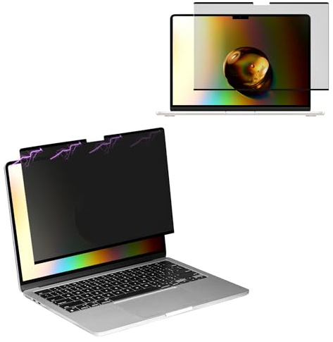 kwmobile Sichtschutzfolie Apple MacBook Pro 16 M5 2026 A3428 – Magnetischer Privacy Screen – Anti Spy Filter